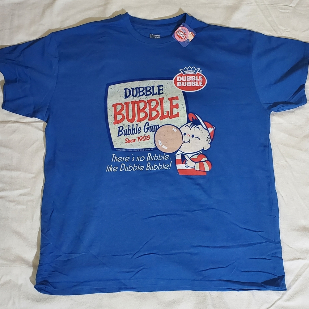 Blue Short Sleeve Tees with Graphic Design